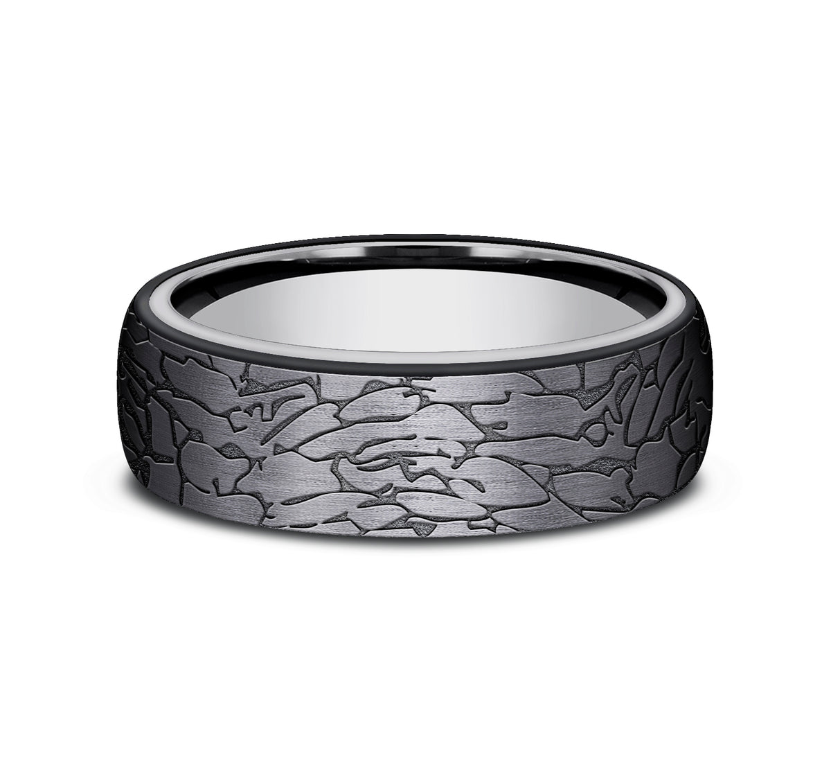 THE AVALON 6.5mm Tantalum Grey/Black Titanium Benchmark men's wedding band