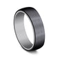 THE BARON 6.5mm Tantalum Grey/Black Titanium Benchmark men's wedding band
