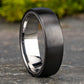 THE BARON 6.5mm Tantalum Grey/Black Titanium Benchmark men's wedding band