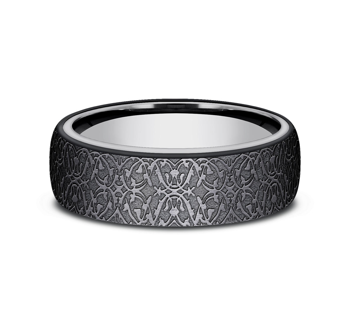 THE SULTAN 6.5mm Tantalum Grey/Black Titanium Benchmark men's wedding band