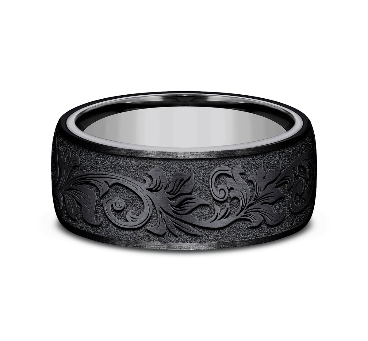 THE PALACE 6.5mm Tantalum Grey/Black Titanium Benchmark men's wedding band