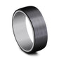 THE BARON 6.5mm Tantalum Grey/Black Titanium Benchmark men's wedding band