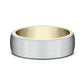 THE BARON 6.5mm 14K Yellow/White Benchmark men's wedding band