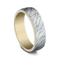 THE GOODMAN 6.5mm 14K Yellow/White Benchmark men's wedding band