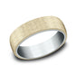 THE AURORA 6.5mm 14K White/Yellow Benchmark men's wedding band