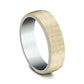 THE AURORA 6.5mm 14K White/Yellow Benchmark men's wedding band