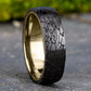 THE AVALON 6.5mm 14K Yellow/Black Titanium Benchmark men's wedding band