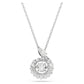 Snake pendant Mixed cuts, Year of the Snake, White, Rhodium plated