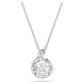 Snake pendant Mixed cuts, Year of the Snake, White, Rhodium plated