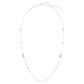 Snake strandage Crystal pearl, Mixed cuts, Year of the Snake, White, Rhodium plated