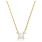 Stilla Attract pendant Square cut, White, Gold-tone plated