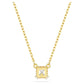 Stilla Attract pendant Square cut, White, Gold-tone plated