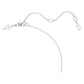 Stilla Attract pendant Square cut, White, Rhodium plated