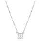 Stilla Attract pendant Square cut, White, Rhodium plated
