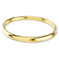 Sublima bangle Snow pavé, White, Gold-tone plated