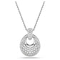 Sublima pendant White, Rhodium plated