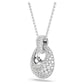 Sublima pendant White, Rhodium plated