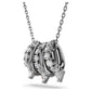 Sublima pendant White, Ruthenium plated
