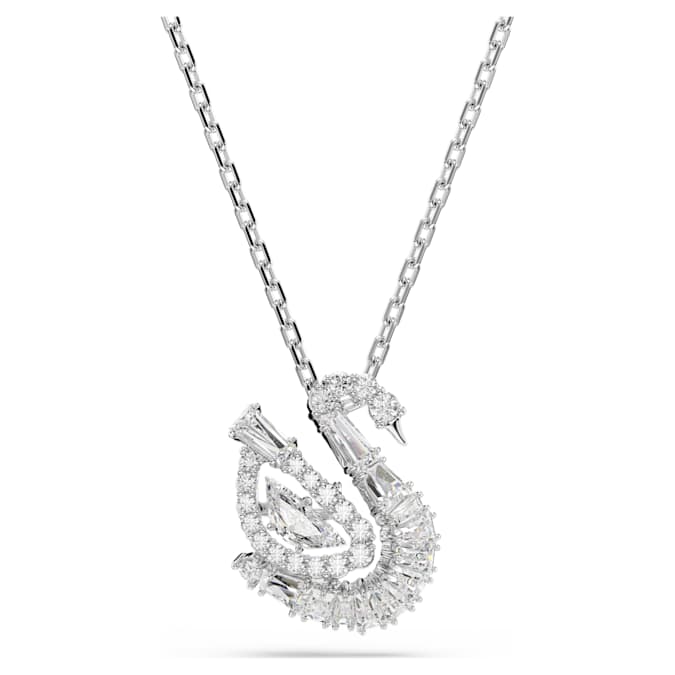 Swan pendant Mixed cuts, Swan, White
