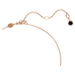 Swan pendant Swan, Small, Black, Rose gold-tone plated