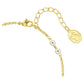 Swarovski Remix Collection strand Round cut, White, Gold-tone plated