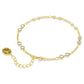 Swarovski Remix Collection strand Round cut, White, Gold-tone plated