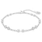 Swarovski Remix Collection strand Round cut, White, Rhodium plated