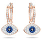 Symbolica hoop earrings Evil eye, Blue, Rose gold-tone plated
