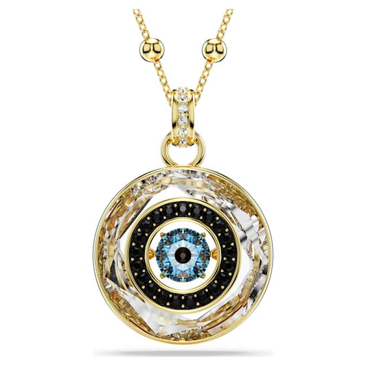 Symbolica pendant Evil eye, Medium, Multicolored, Gold-tone plated