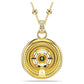 Symbolica pendant Evil eye, Medium, Multicolored, Gold-tone plated