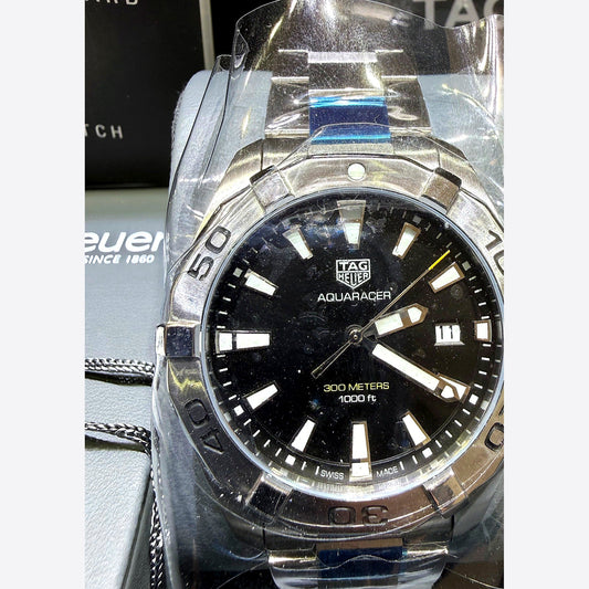 TAG Heuer Aquaracer Quartz 300M 41mm WBD1110.BA0928 black dial steel