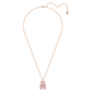 Teddy pendant Bear, Pink, Rose gold-tone plated