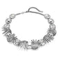 The Vienna Collection necklace Feather, White, Ruthenium plated