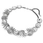 The Vienna Collection necklace Feather, White, Ruthenium plated