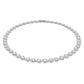 Una Angelic necklace Round cut, Medium, White, Rhodium plated