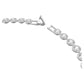 Una Angelic necklace Round cut, Medium, White, Rhodium plated