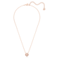Una necklace Clover, Pink, Rose gold-tone plated