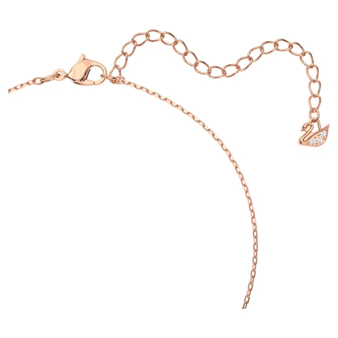 Una necklace Clover, Pink, Rose gold-tone plated