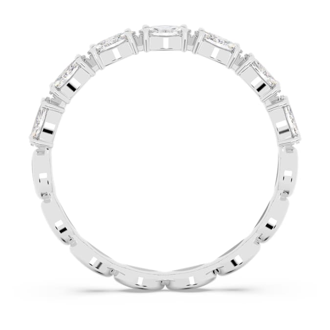 Vittore ring Marquise cut, White, Rhodium plated