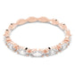 Vittore ring Marquise cut, White, Rose gold-tone plated