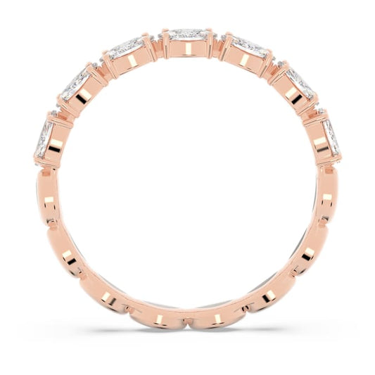 Vittore ring Marquise cut, White, Rose gold-tone plated