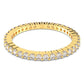 Vittore ring Round cut, White, Gold-tone finish