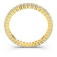 Vittore ring Round cut, White, Gold-tone finish