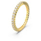Vittore ring Round cut, White, Gold-tone finish