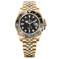 Rolex GMT-Master II 40mm Black Dial Yellow Gold Jubilee Bracelet 126718GRNR