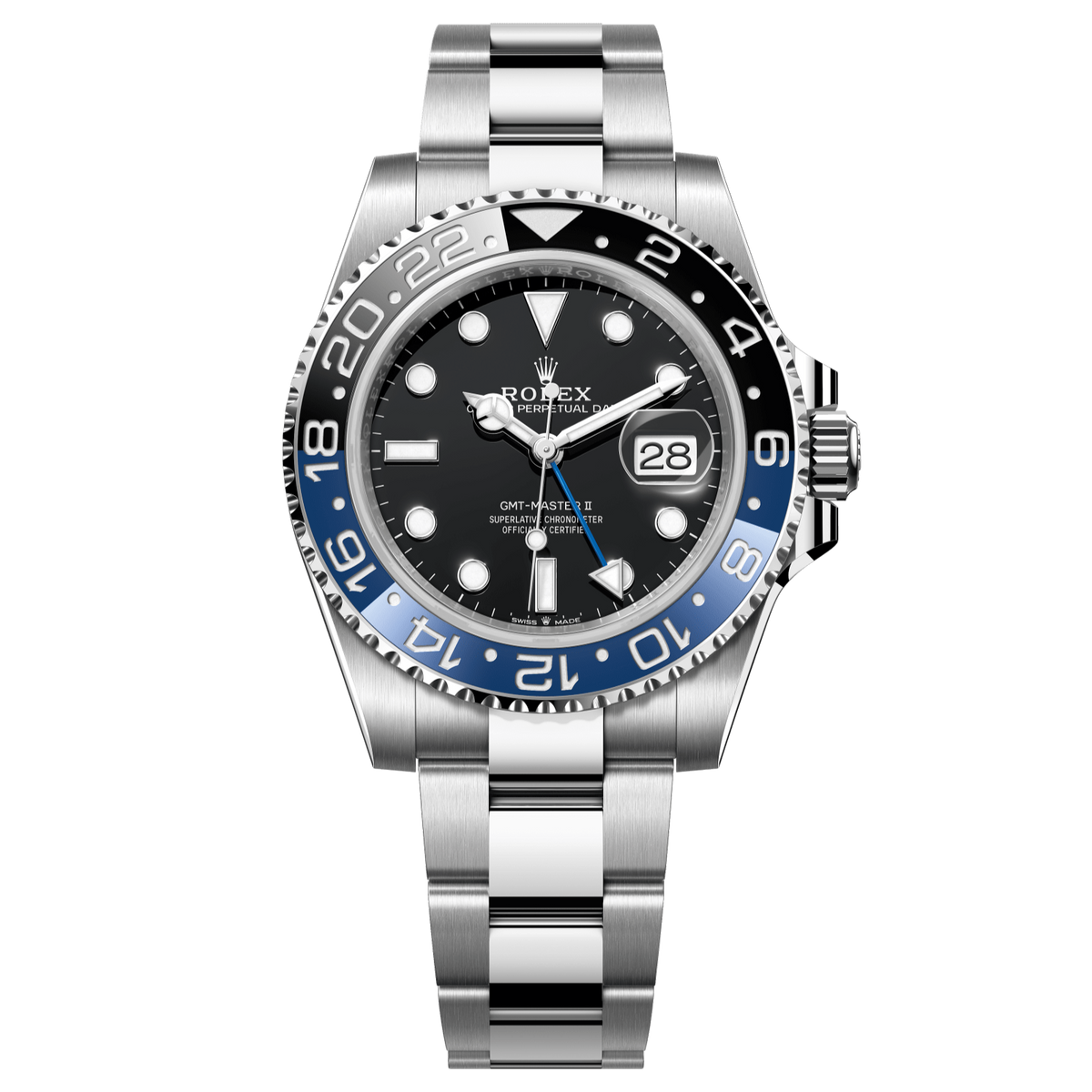 Rolex GMT-Master II 40mm Black Dial Stainless Steel Oyster Bracelet 126710BLNR