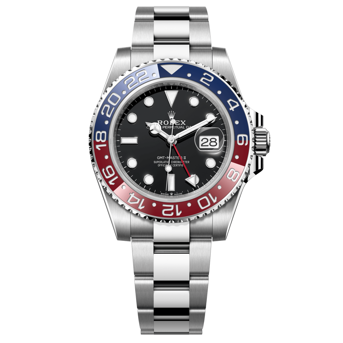 Rolex GMT-Master II 40mm Black Dial Stainless Steel Oyster Bracelet 126710BLRO