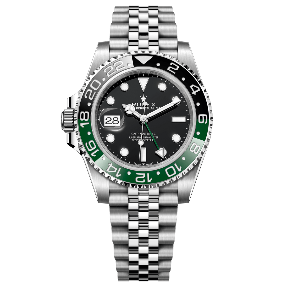 Rolex GMT-Master II 40mm Black Dial Stainless Steel Jubilee Bracelet 126720VTNR