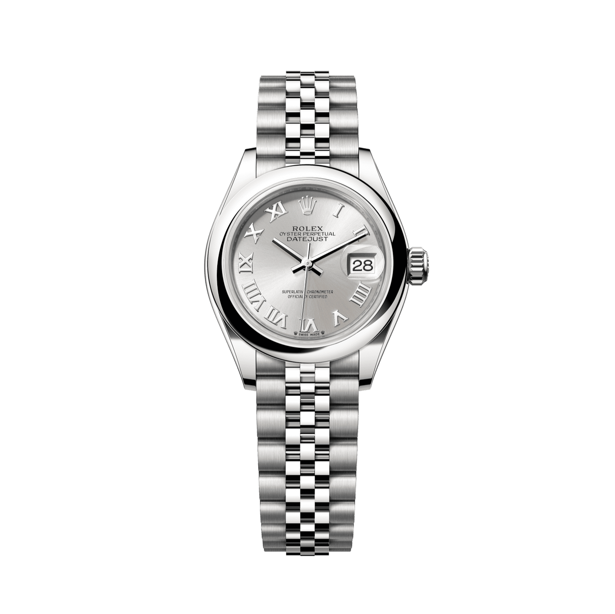 Rolex Datejust 28mm Silver Dial Stainless Steel Jubilee Bracelet 279160