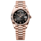 Rolex Day-Date 40mm Slate Dial Everose Gold President Bracelet 228235
